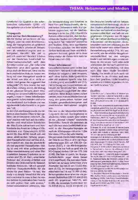 Vorschauseite 2: Gut für die Mutter -riskant für das Kind?
