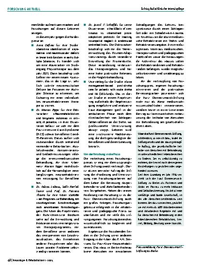 Vorschauseite 2: Betroffene Menschen in den Mittelpunkt der Forschung stellen