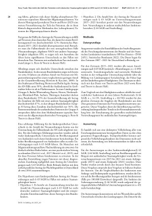 Vorschauseite 2: Zuwanderung und regionale Trends? Was treibt die Zahl der Patienten nicht deutscher Staatsangehörigkeit im MRV nach § 63 StGB in die Höhe?
