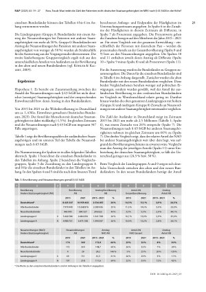 Vorschauseite 3: Zuwanderung und regionale Trends? Was treibt die Zahl der Patienten nicht deutscher Staatsangehörigkeit im MRV nach § 63 StGB in die Höhe?