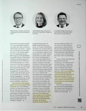 Vorschauseite 2: Frauen im Fokus der Medizin?