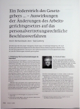 Vorschauseite 1: Ein Federstrich des Gesetzgebers ... - Auswirkungen der Änderungen des Arbeitsgerichtsgesetzes auf das Personalvertretungsrechtliche Beschlussverfahren