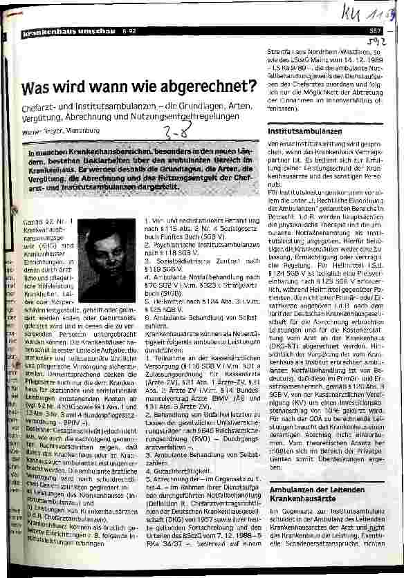 Vorschauseite 1: Was wird wann wie abgerechnet?