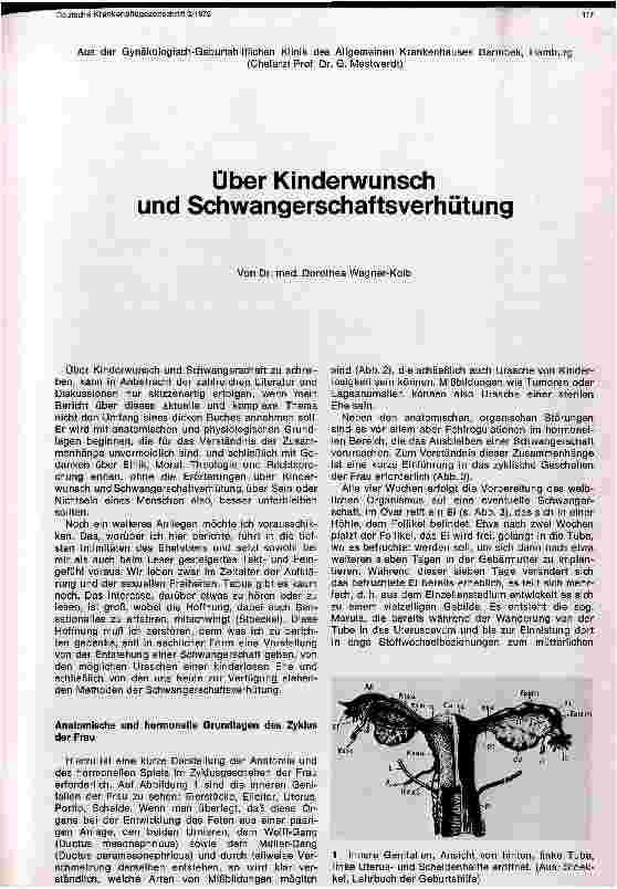 Vorschauseite 1: Über Kinderwunsch und Schwangerschaftsverhütung