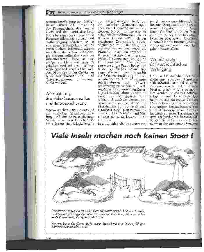 Vorschauseite 2: Krisenmanagement bei dolosen Handlungen