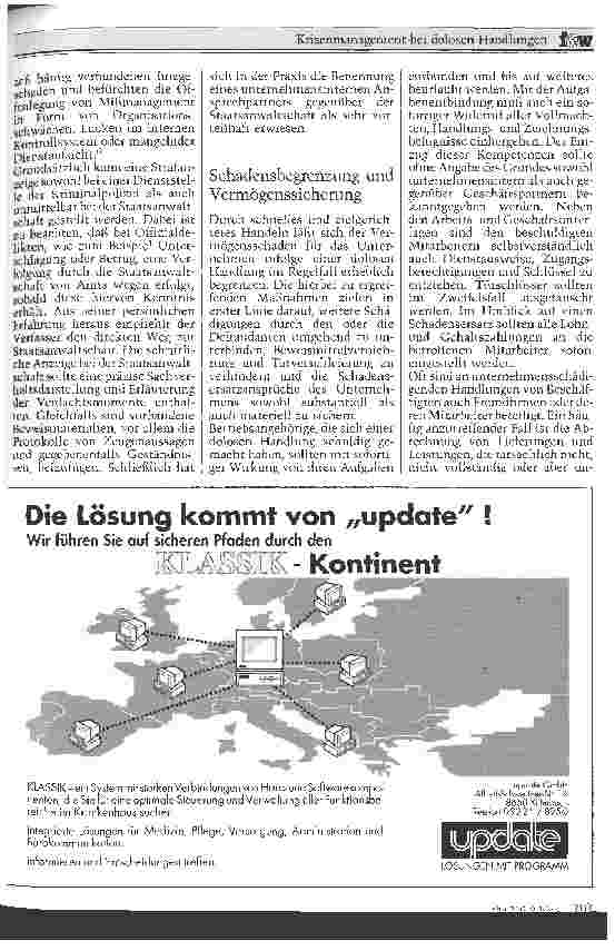 Vorschauseite 3: Krisenmanagement bei dolosen Handlungen