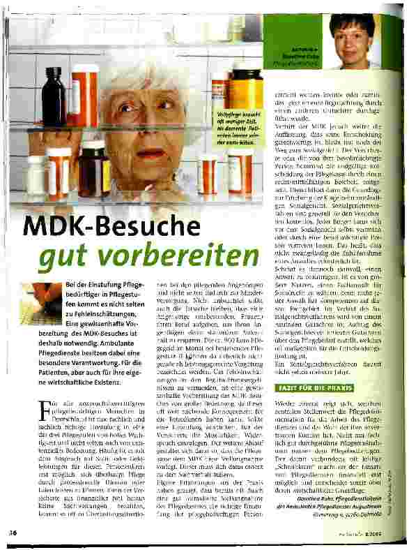 Vorschauseite 1: MDK-Besuche gut vorbereiten