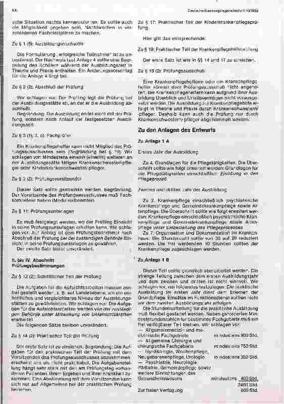 Vorschauseite 6: Diskussion um die Neuordnung der Ausbildung in den Pflegeberufen