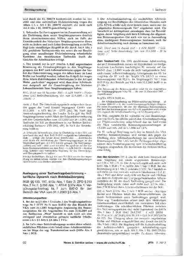 Vorschauseite 2: Grundvergütung nach BAT-Lebensaltersstufen