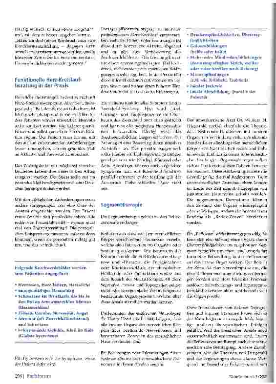 Vorschauseite 2: Segmentanwendungen in der psychosomatischen Herz-Kreislauftherapie