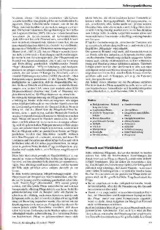 Vorschauseite 4: Zum Verständnis von Gesundheit und seinem Einfluß auf die Pflege