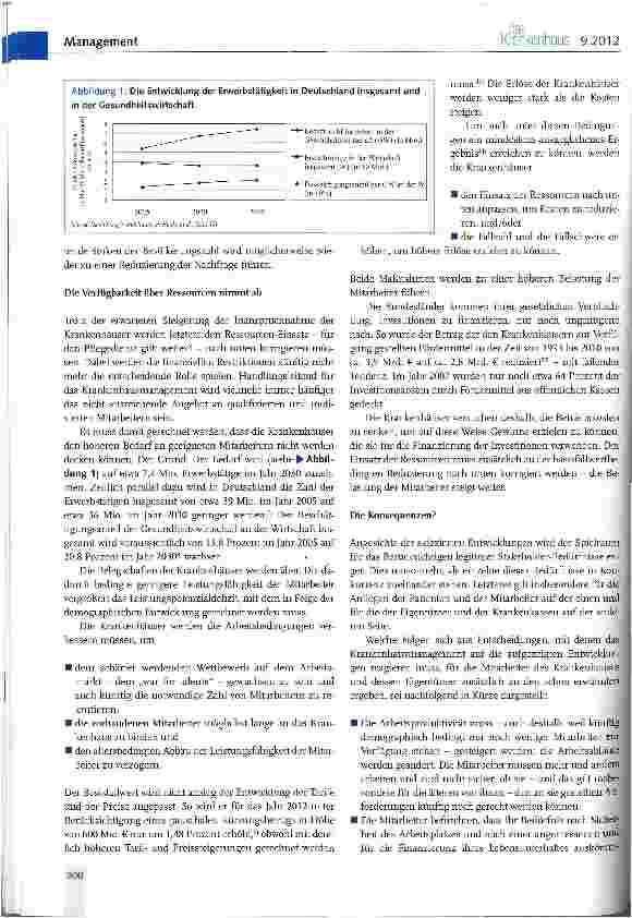 Vorschauseite 2: Die nachhaltige Verbesserung des Gesundheitsschutzes im KrankenhausEine Aufgabe des Managements der sozialen Verantwortung