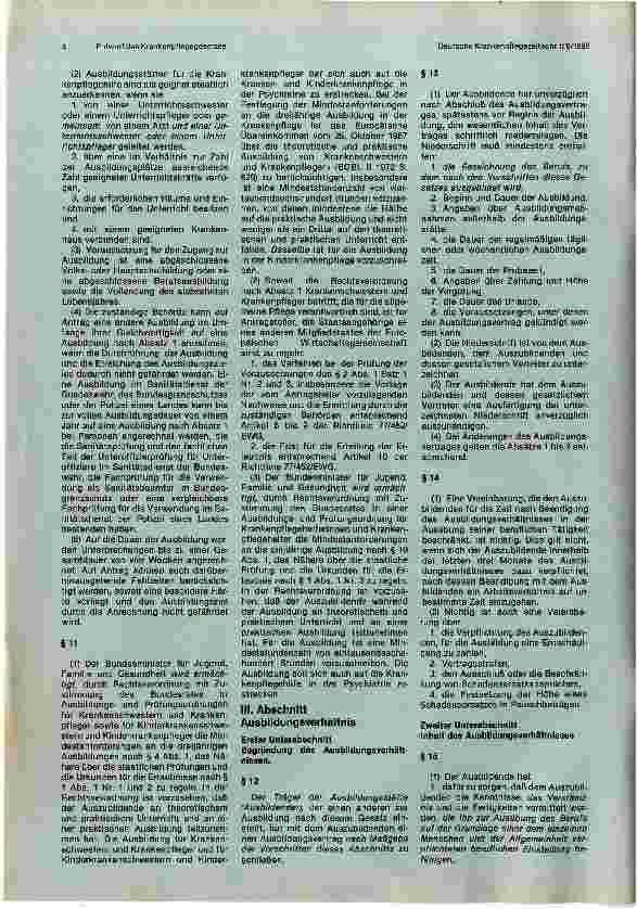 Vorschauseite 3: Diskussion um die Neuordnung der Ausbildung in den Pflegeberufen