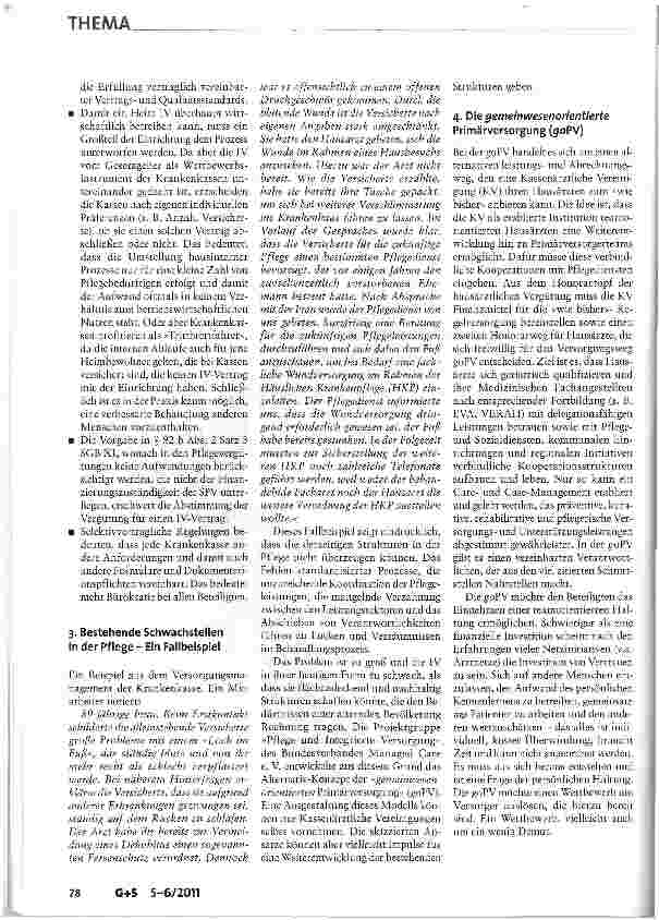 Vorschauseite 3: Gemeinwesenorientierte Primärversorgung (goPV): Eine Herausforderung für Kassenärztliche Vereinigungen