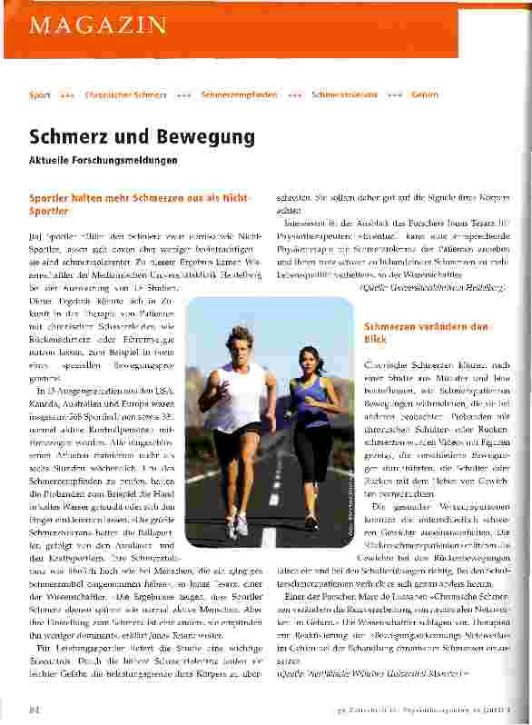 Vorschauseite 1: Schmerz und Bewegung