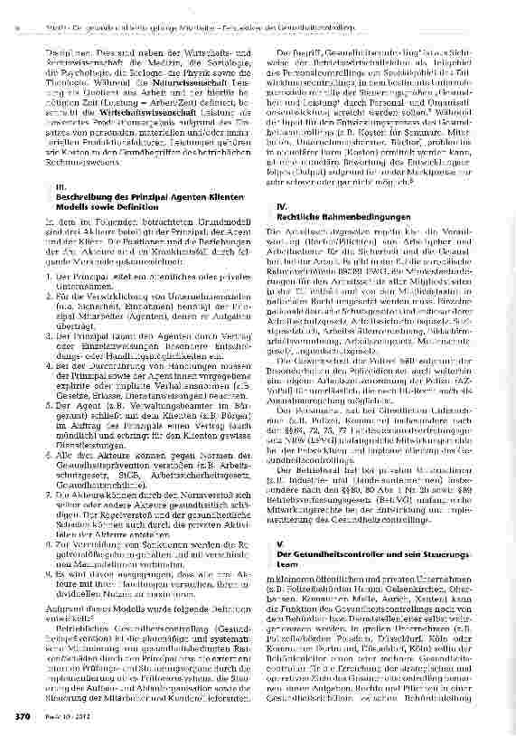 Vorschauseite 3: Der gesunde und leistungsfähige Mitarbeiter -Perspektiven des Gesundheitscontrollings der Behördenleitung sowie der Arbeitnehmervertretung