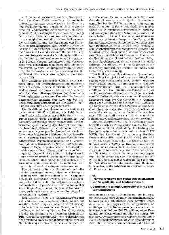 Vorschauseite 4: Der gesunde und leistungsfähige Mitarbeiter -Perspektiven des Gesundheitscontrollings der Behördenleitung sowie der Arbeitnehmervertretung