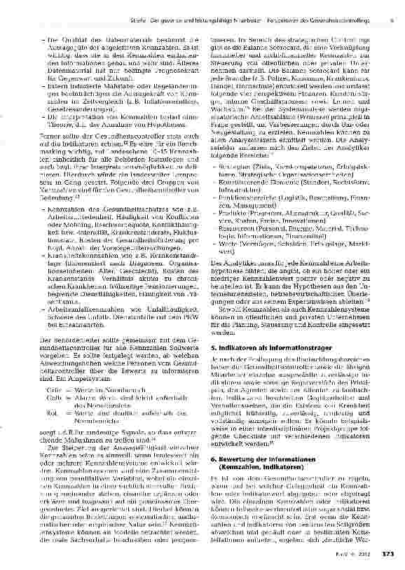 Vorschauseite 6: Der gesunde und leistungsfähige Mitarbeiter -Perspektiven des Gesundheitscontrollings der Behördenleitung sowie der Arbeitnehmervertretung