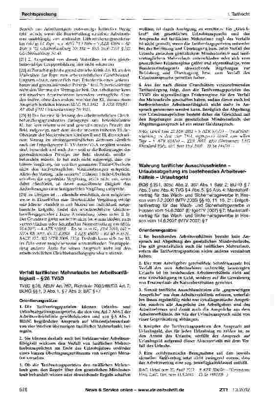Vorschauseite 2: Eingruppierung als Oberarzt nach TV-Ärzte/ VKA - mit dem leitenden Oberarzt geteilte Verantwortung - allgemeiner arbeitsrechtlicher Gleichbehandlungsgrundsatz TV-Ärzte/VKA§16