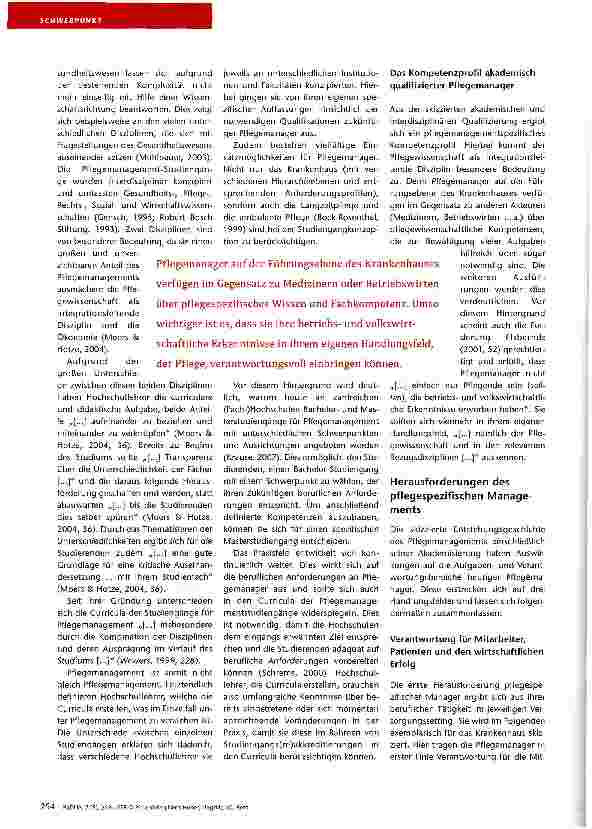 Vorschauseite 2: Pflegespezifische Manager