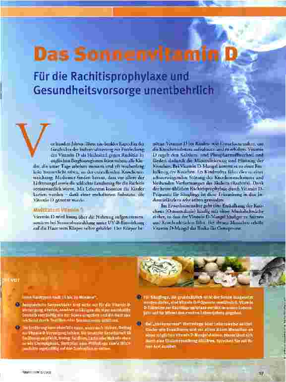 Vorschauseite 2: Das Sonnenvitamin B