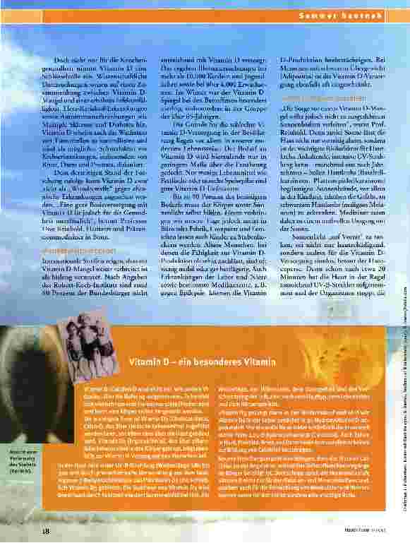Vorschauseite 3: Das Sonnenvitamin B