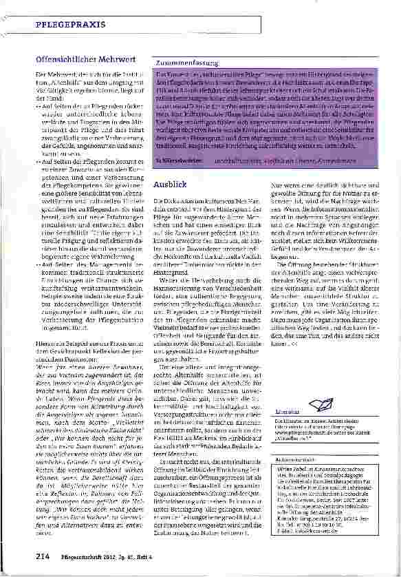 Vorschauseite 3: Die Vielfalt der Bewohner annehmen