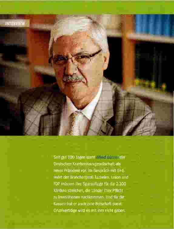 Vorschauseite 1: Die Kliniken sind zu Gewinnen verdammt