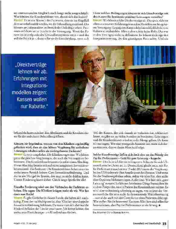 Vorschauseite 4: Die Kliniken sind zu Gewinnen verdammt