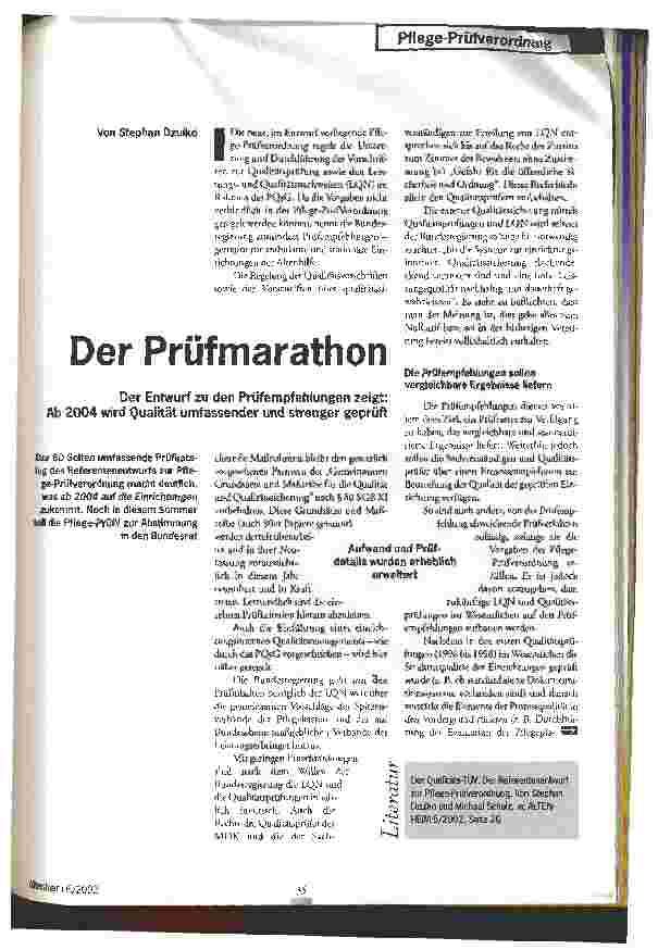 Vorschauseite 1: Der Prüfmarathon