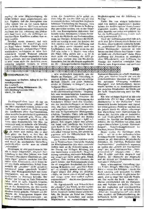 Vorschauseite 2: Kampf oder Krampf: Psychiatrie in Bewegung und DGSP in der Krise