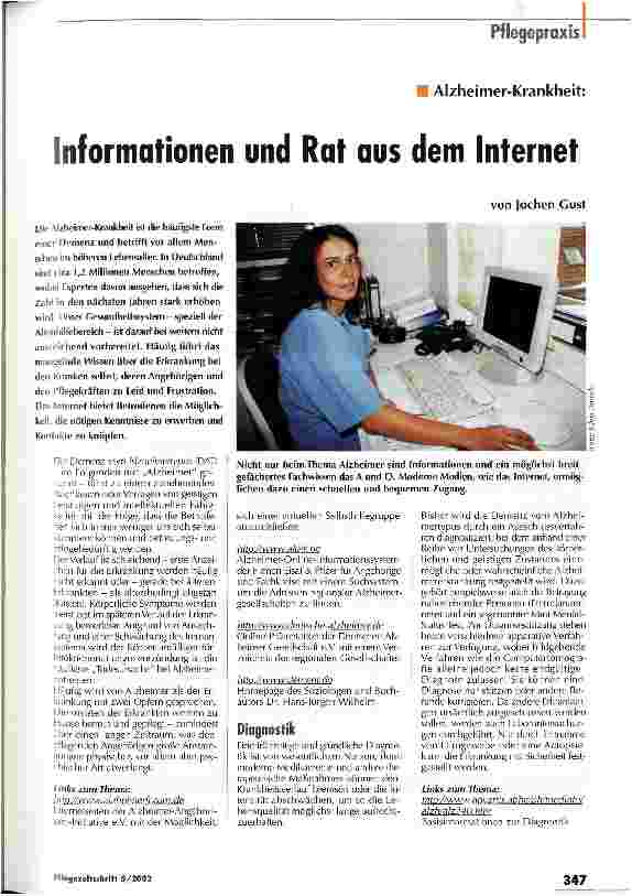 Vorschauseite 1: Informationen und Rat aus dem Internet