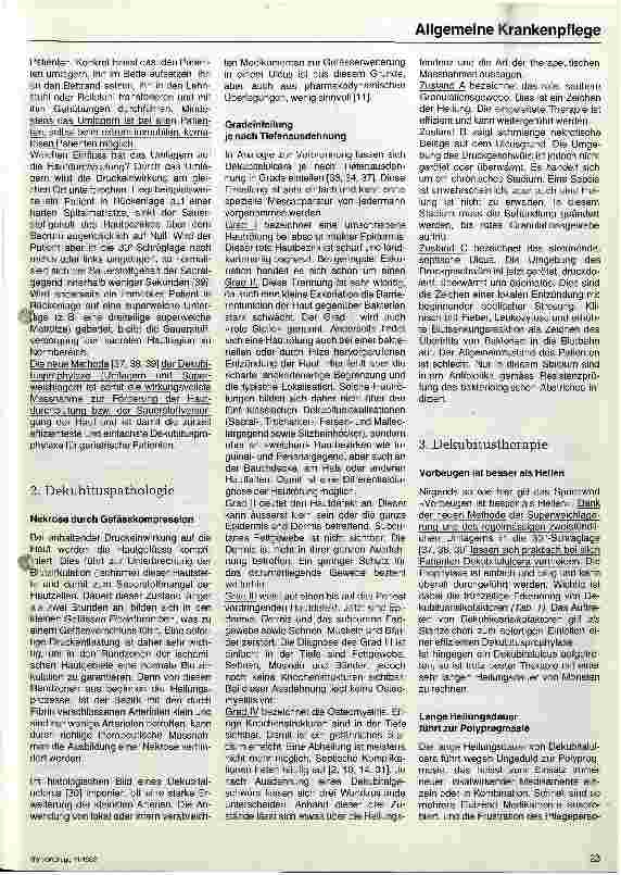 Vorschauseite 2: Efiziente Dekubitustherapie durch Standardisierung mittels fünf Therapieprinzipien