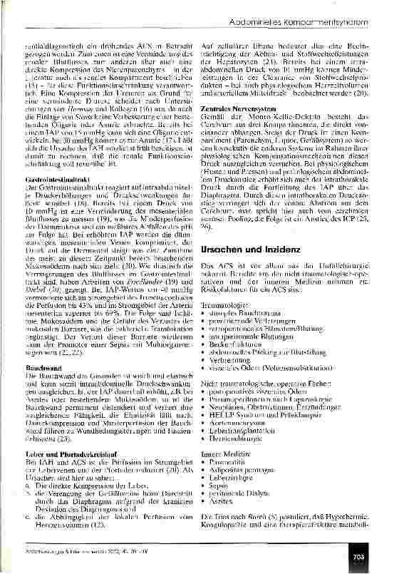 Vorschauseite 3: Das abdominelle Kompartmentsyndrom Hat es Bedeutung in der Intensivmedizin?