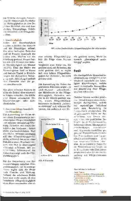 Vorschauseite 4: Dekubitus, Sturz und Pflegeabhängigkeit Studie an elf Berliner Krankenhäusern