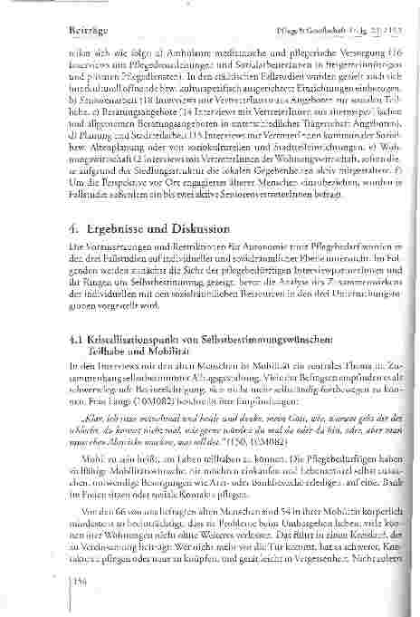 Vorschauseite 6: Spielräume und Restriktionen für Selbstbestimmung trotz Pflegedarf