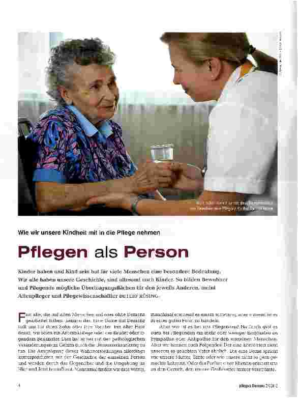 Vorschauseite 1: Pflegen als Person