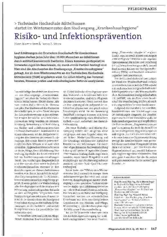 Vorschauseite 1: Risikound Infektionsprävention