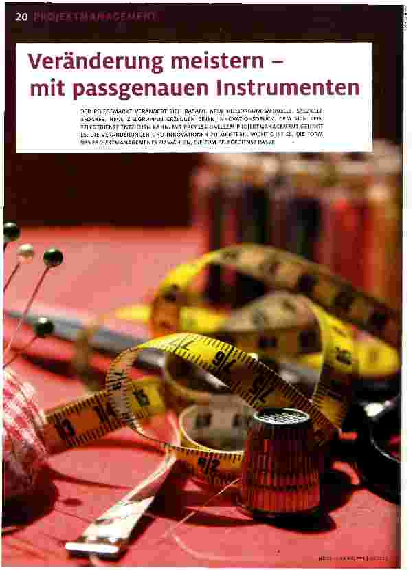 Vorschauseite 1: Veränderung meistern - mit passgenauen Instrumenten