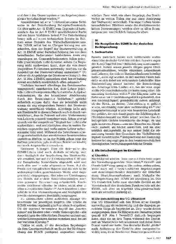 Vorschauseite 4: Abschied vom Streikverbot im Beamtenrecht?