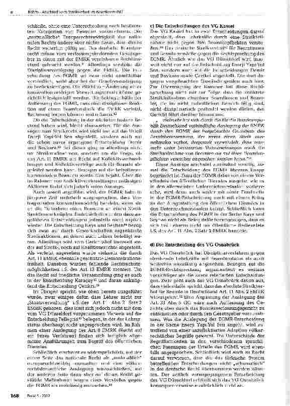 Vorschauseite 5: Abschied vom Streikverbot im Beamtenrecht?