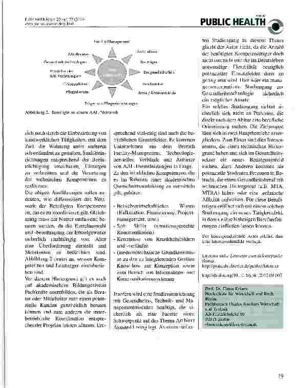 Vorschauseite 3: AAL verändert Berufsfelder - spezifische Anforderungen an eine akademische Ausbildung
