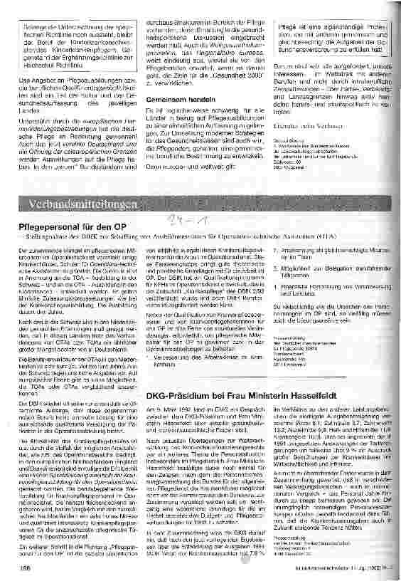 Vorschauseite 3: Europäische Richtlinienpolitik zur Ausbildung in den Pflegeberufen