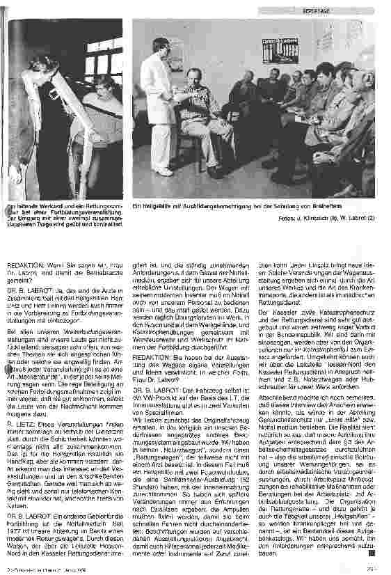 Vorschauseite 5: Arbeitsmedizinische Betreuung - Erste Hilfe - Notfallmedizin