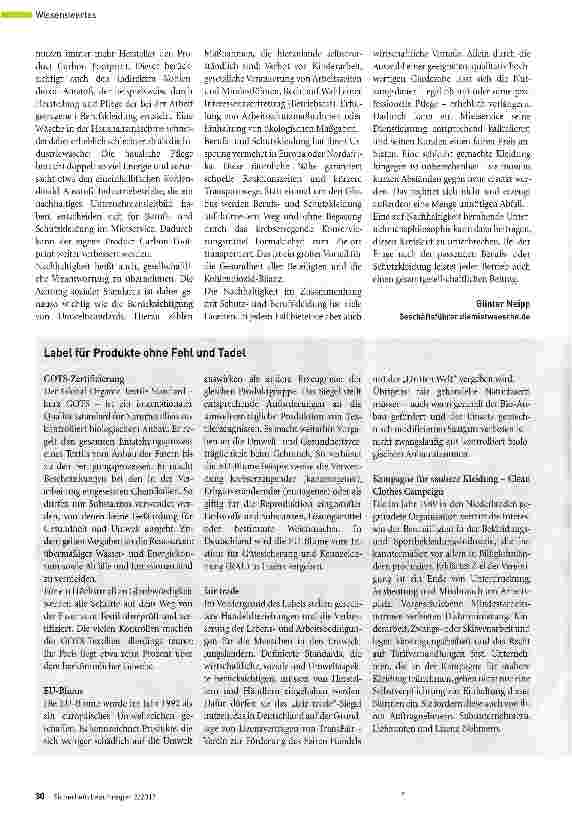 Vorschauseite 3: Sicher gekleidet in eine bessere Welt