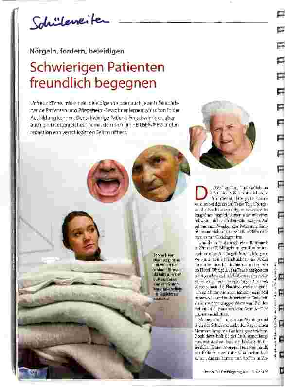 Vorschauseite 1: Schwierigen Patienten freundlich begegnen