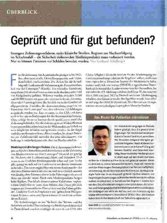 Vorschauseite 1: Geprüft und für gut befunden?