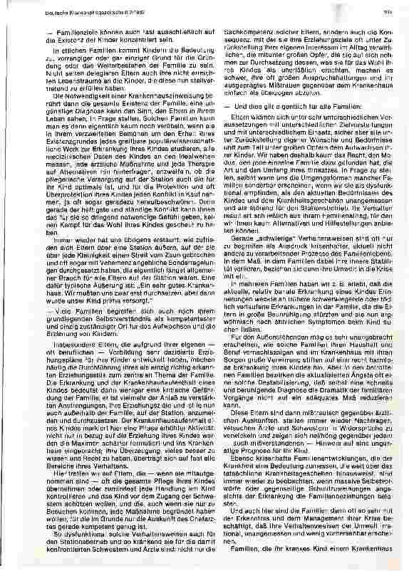 Vorschauseite 4: Familiensoziologische Aspekte der stationären Kinderkrankenpflege