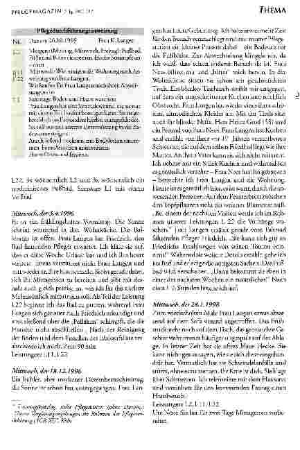 Vorschauseite 2: Tagebuch einer Pflege