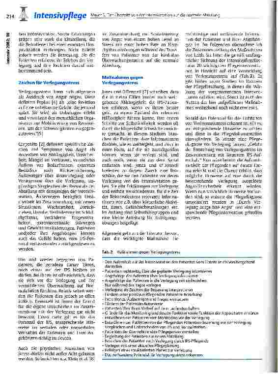 Vorschauseite 3: Der Übertritt von der Intensivstation auf die normale Abteilung